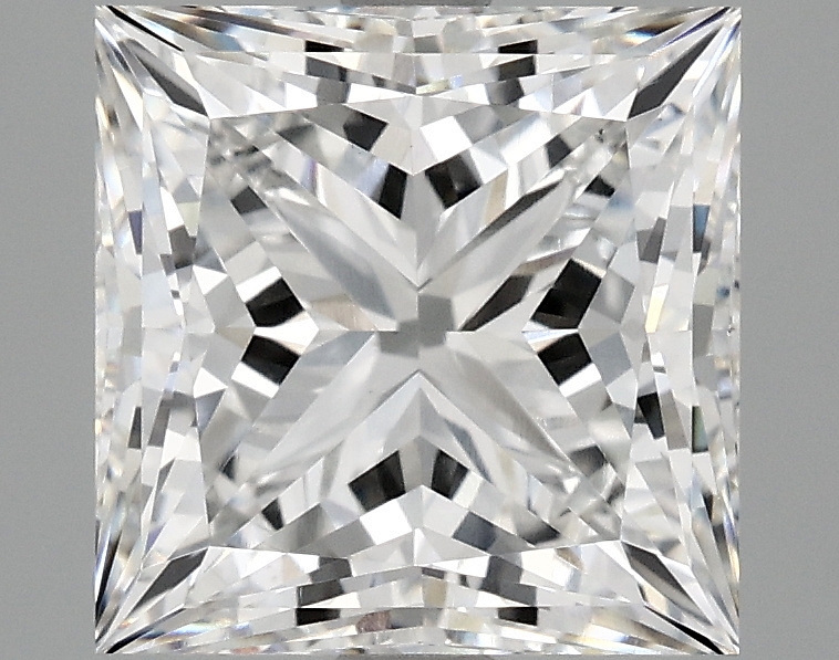 3.93ct Princess cut lab-grown diamond, E/VS1, 8.64mm x 8.58mm x 6.04mm