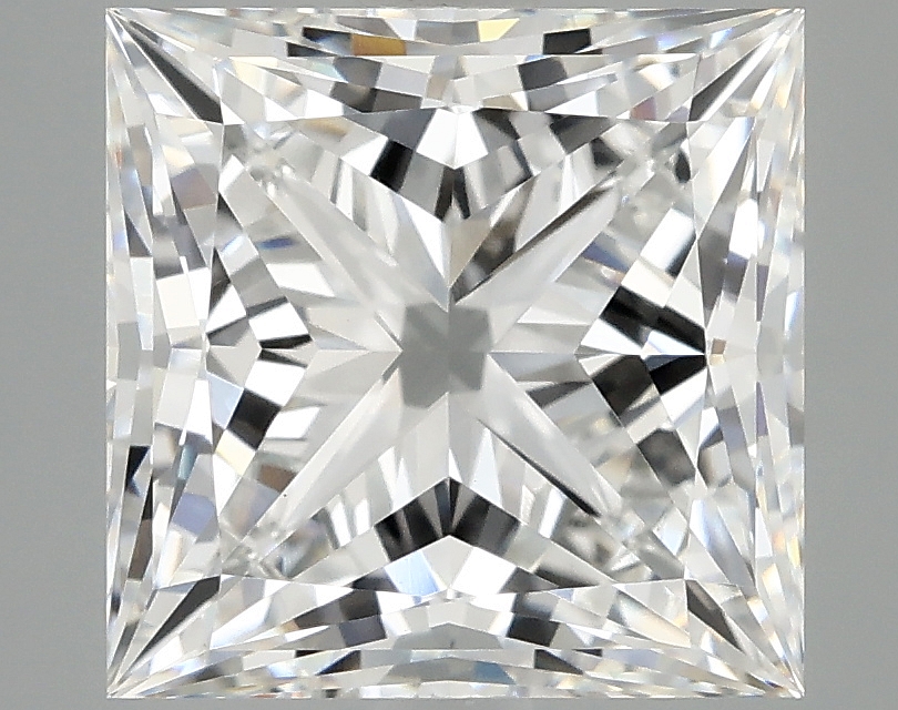 4.9ct Princess cut lab-grown diamond, E/VVS2, 9.44mm x 9.33mm x 6.40mm