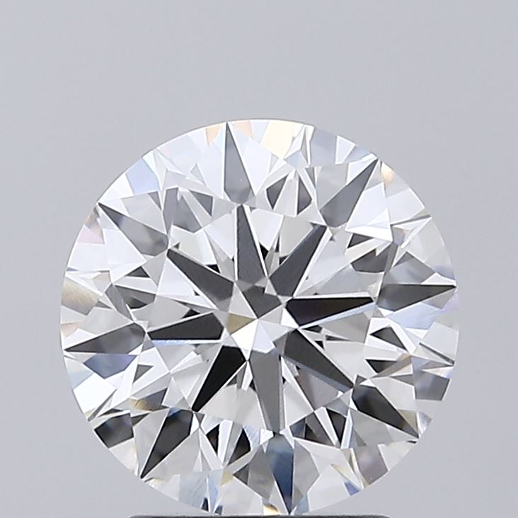 2.26ct round lab-grown diamond, F/VVS2 clarity, IGI certified