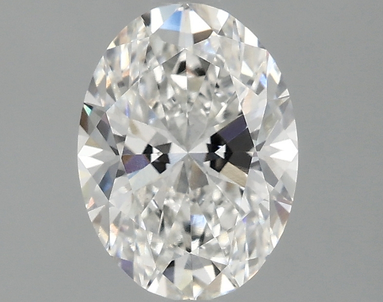 1.3ct oval lab-grown diamond, F/VS2, 8.45mm ID