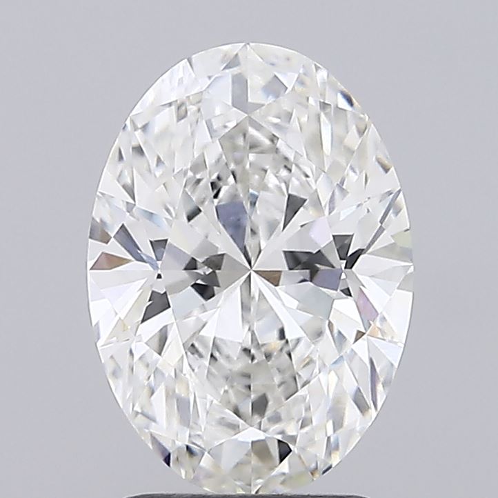 2.4ct oval lab-grown diamond, F/VVS2, 10.58mm ID