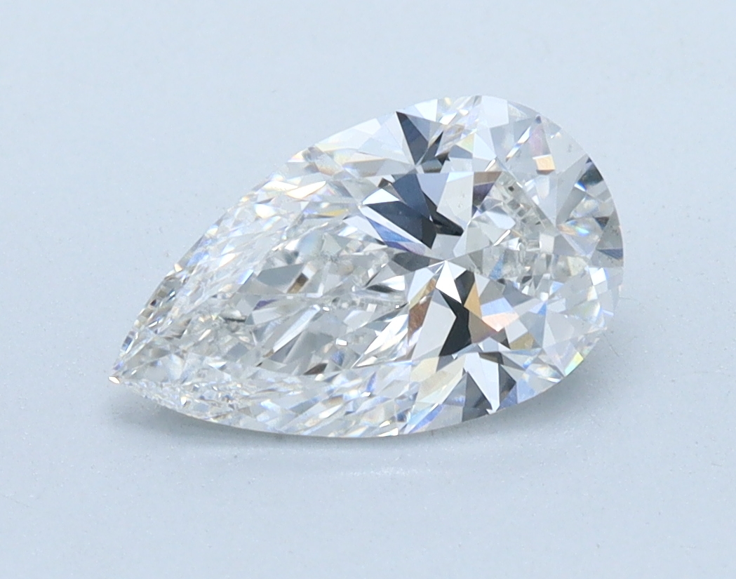 1.1ct Pear Cut Lab-Grown Diamond, E Color, VS2 Clarity, 9.49mm ID