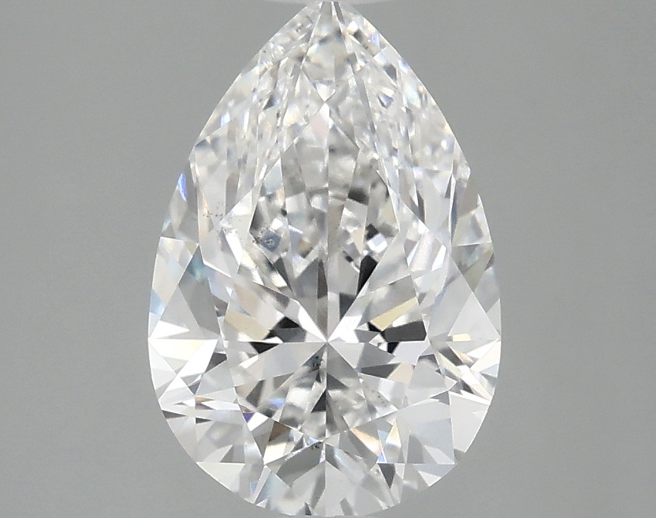 2.09ct pear-shaped lab-grown diamond, E color, VS2 clarity, 10.69mm ID