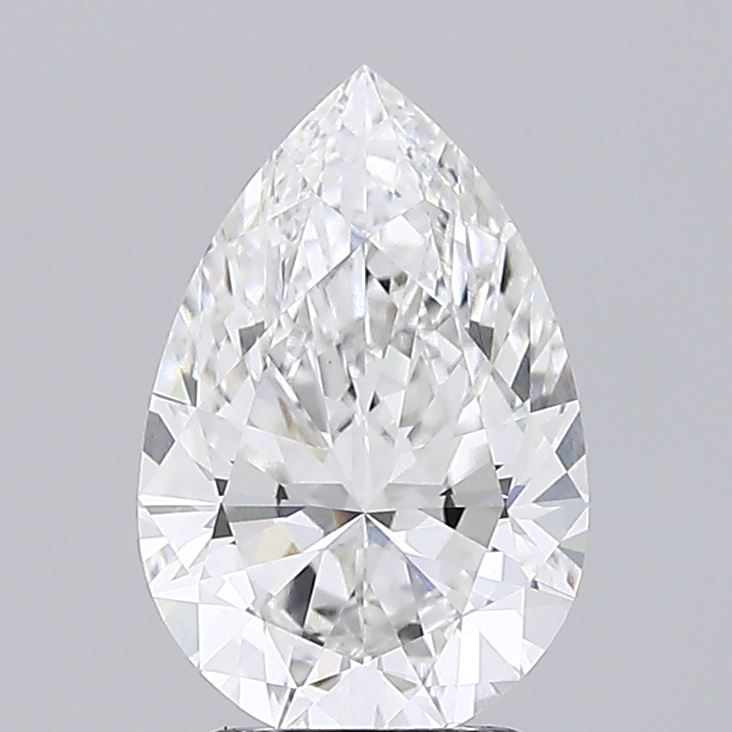 2.65ct Pear Cut Lab-Grown Diamond, F/VVS2, IGI Certified