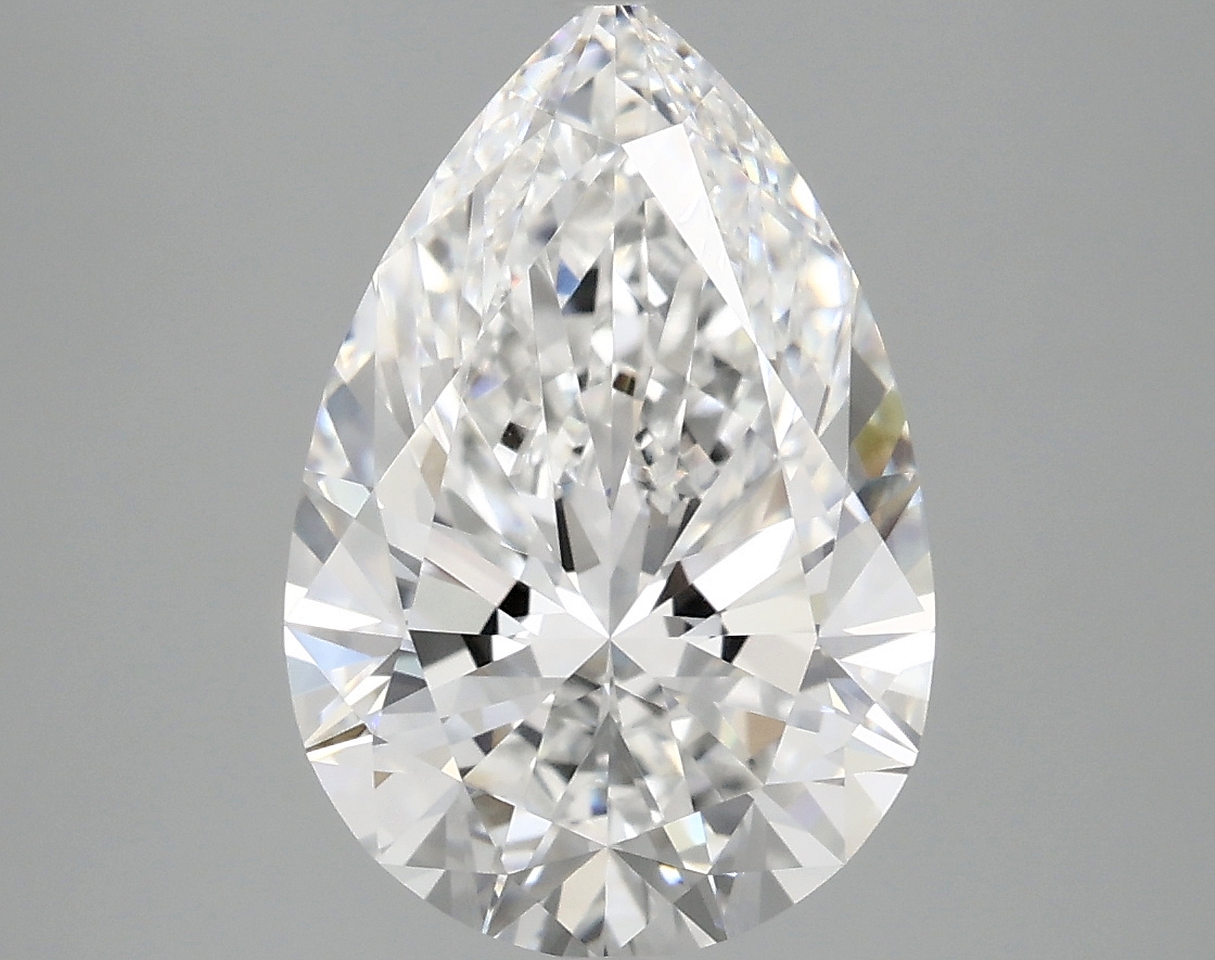 3.77ct Pear Cut Lab-Grown Diamond, D Color, VVS2 Clarity