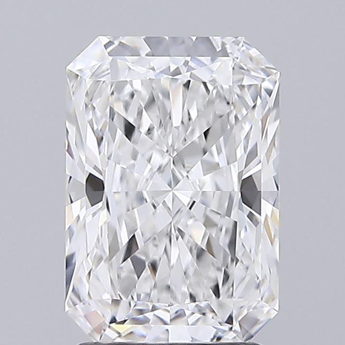 2.18ct Radiant cut lab diamond, E/VVS2, 9.33mm ID