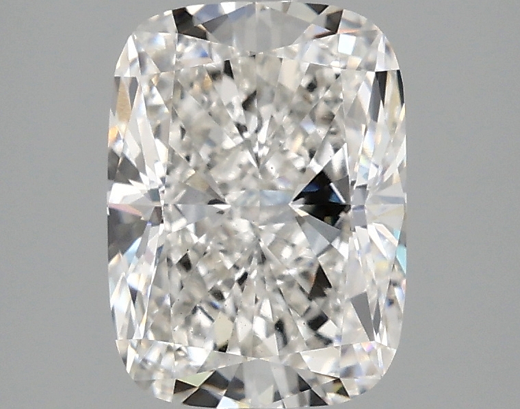 2.1ct cushion cut lab-grown diamond, F color, VS2 clarity, 8.87mm ID