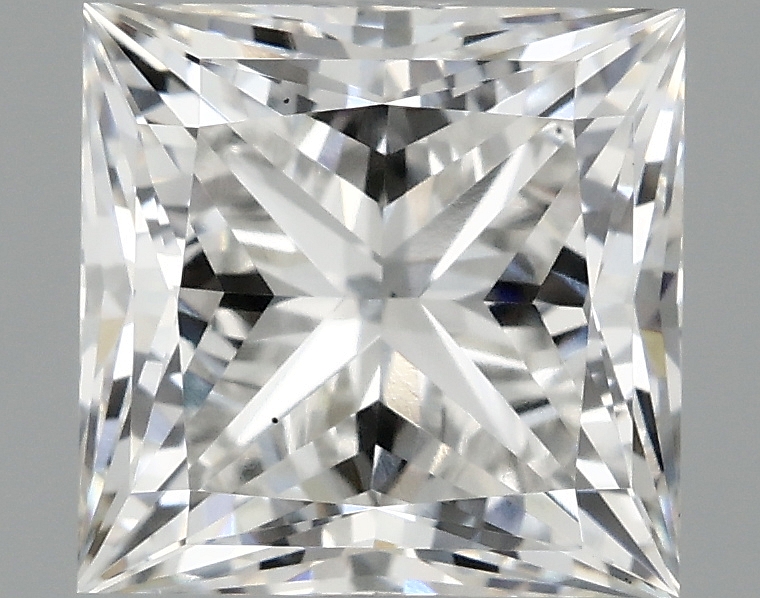Lab-grown 1.89ct Princess cut diamond, E/VS2, 6.70mm x 6.56mm x 4.80mm