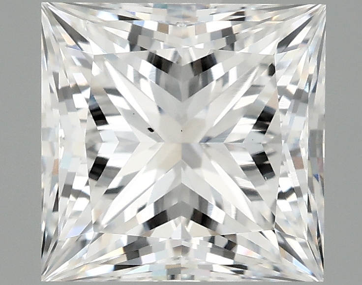 2.19ct Princess cut lab-grown diamond, E/VS2, 7.12x6.99x5.08mm