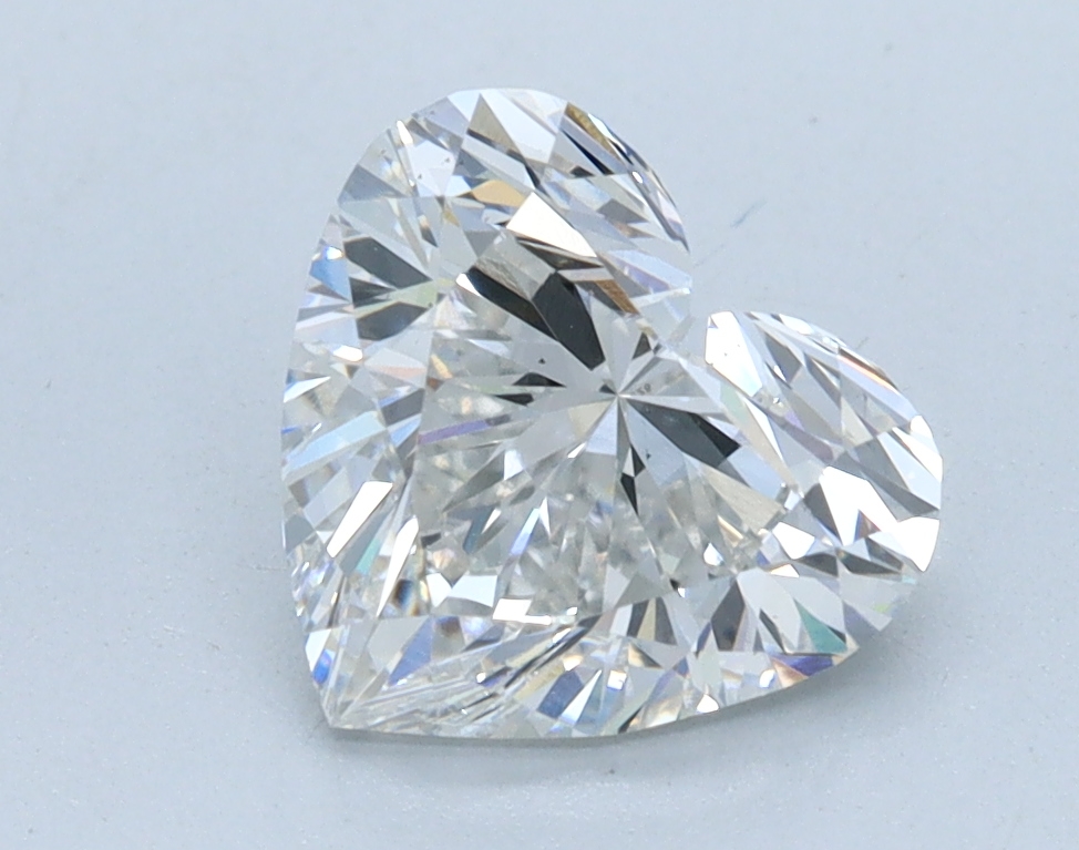 1.51ct Heart Cut Lab-Grown Diamond, 7.10 X 7.91 X 4.62 mm, F/VS2