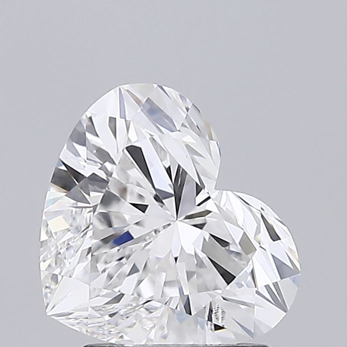 1.72ct Heart Cut Lab-Grown Diamond, E/VVS2, 7.25mm ID