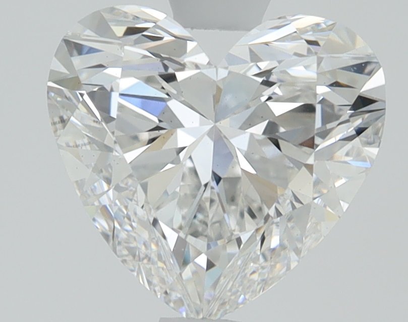 1.73ct lab-grown diamond, heart cut, E/VS2, 7.42mm ID