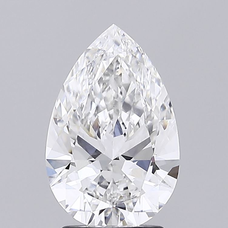 2.21ct pear cut lab diamond, E color, VS1 clarity, 11.51mm ID