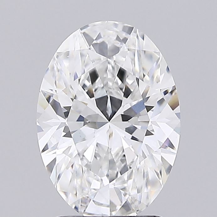 2.16ct oval lab-grown diamond E/VS1, 10.11mm ID
