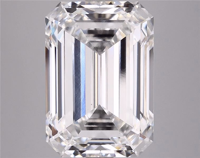 10.36ct lab-grown emerald diamond, F color, VS1 clarity, IGI certified