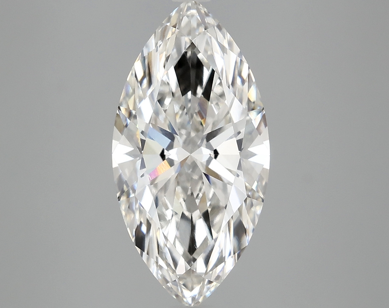 3.08ct lab-grown marquise diamond, F color, VVS1 clarity, 15.31x7.70x4.67mm