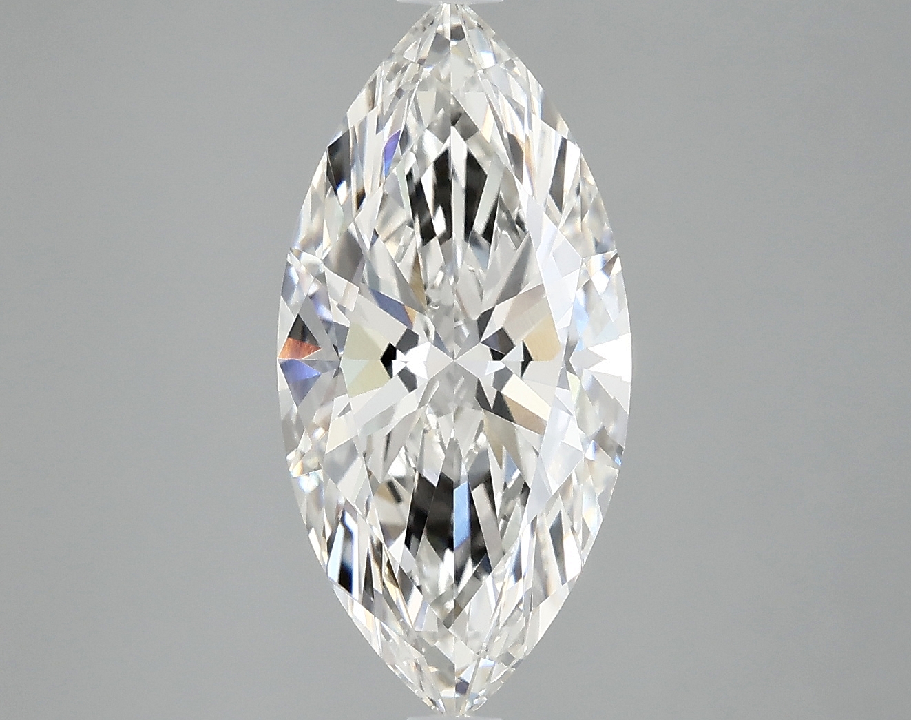 3.09ct marquise lab-grown diamond, F color, VVS1 clarity, 15.83x7.66x4.63mm