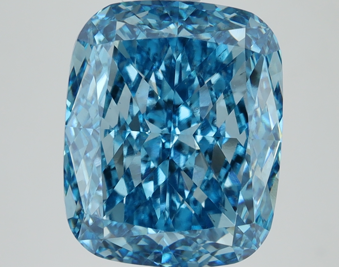 6.01ct Cushion BLUE/VS2 Lab Diamond, 11.93mm ID, lab-grown diamond image