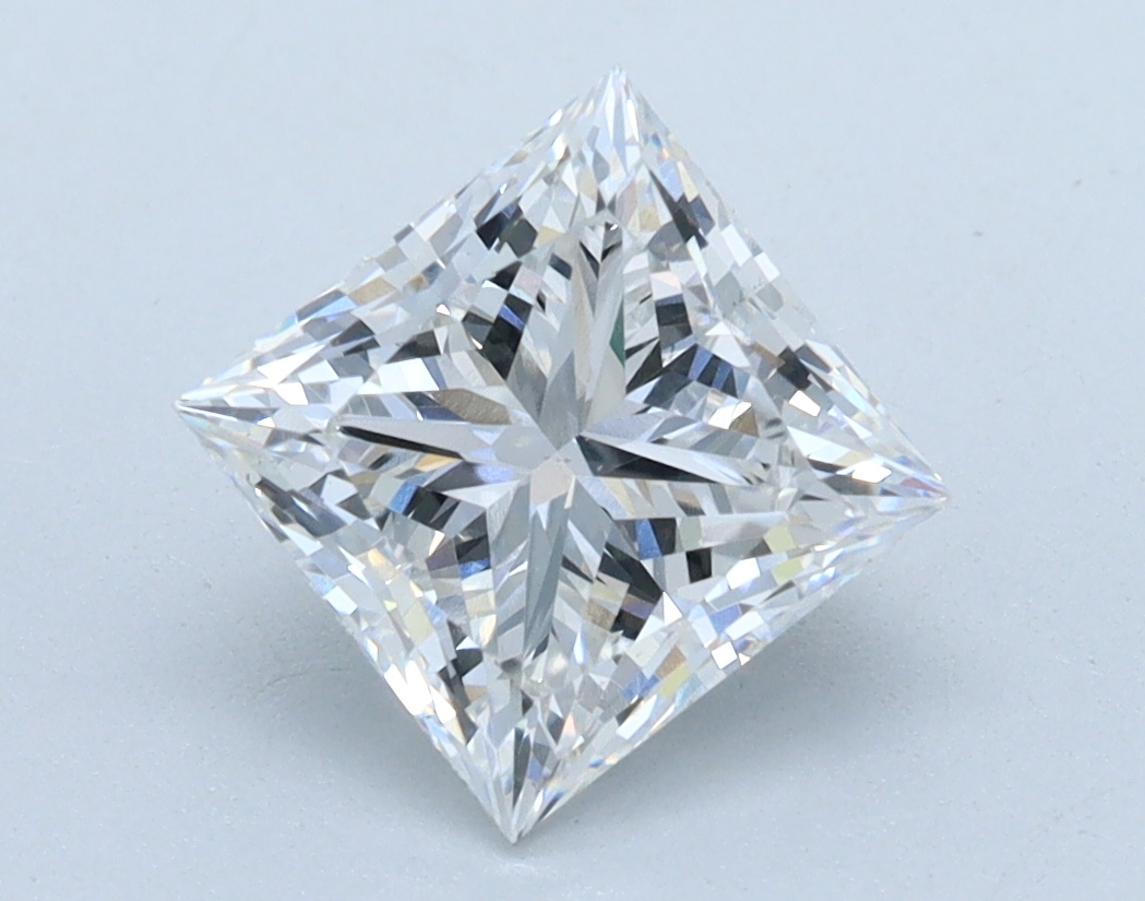 Loose 1.62ct Princess cut lab-grown diamond, D/VS2, 6.38mm ID