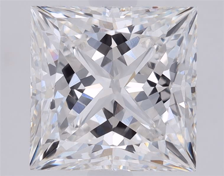 4.56ct Princess cut lab-grown diamond, F/VVS2, 8.90mm ID
