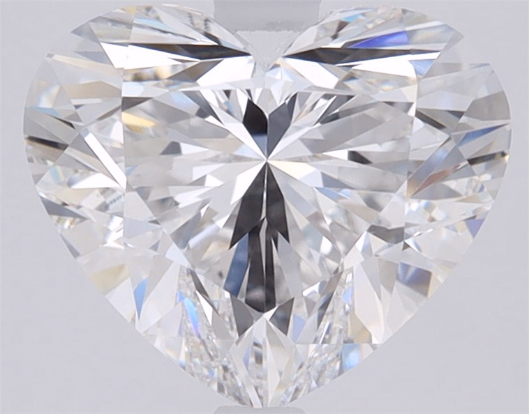 1.09ct Heart Cut Lab-Grown Diamond, D Color, VVS2 Clarity, 6.53mm ID