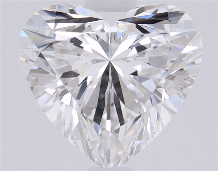 1.79ct lab-grown heart diamond, E color, VVS2 clarity, 7.84mm ID
