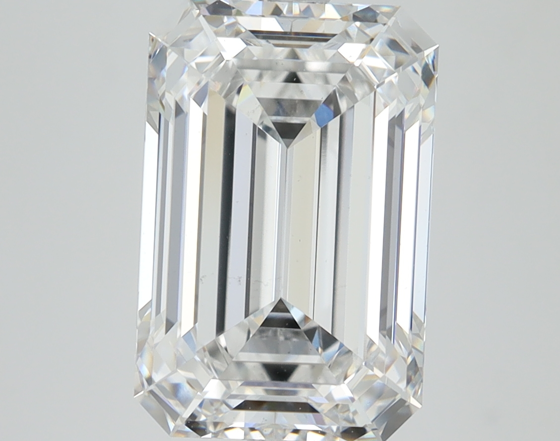 5.1ct lab-grown emerald diamond, D color, VS1 clarity, 12.21mm ID