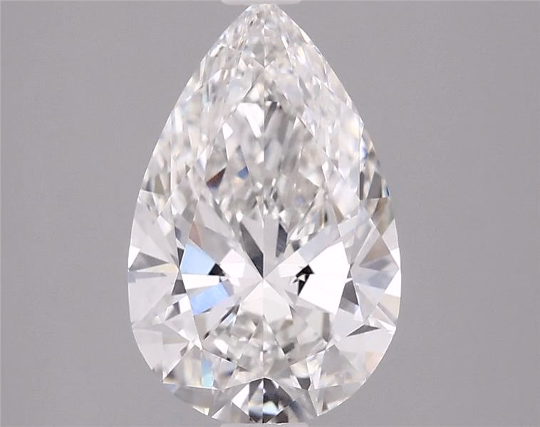 2.1ct Pear Cut Lab-Grown Diamond, F/VS1, 11.11mm ID