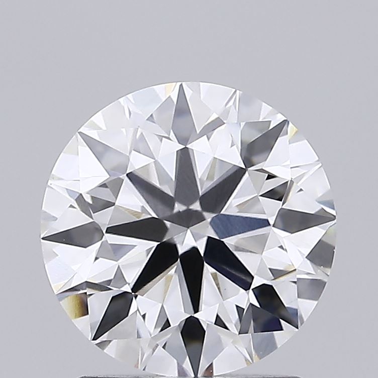 1.74ct round lab-grown diamond, F color, VS1 clarity, 7.65mm ID