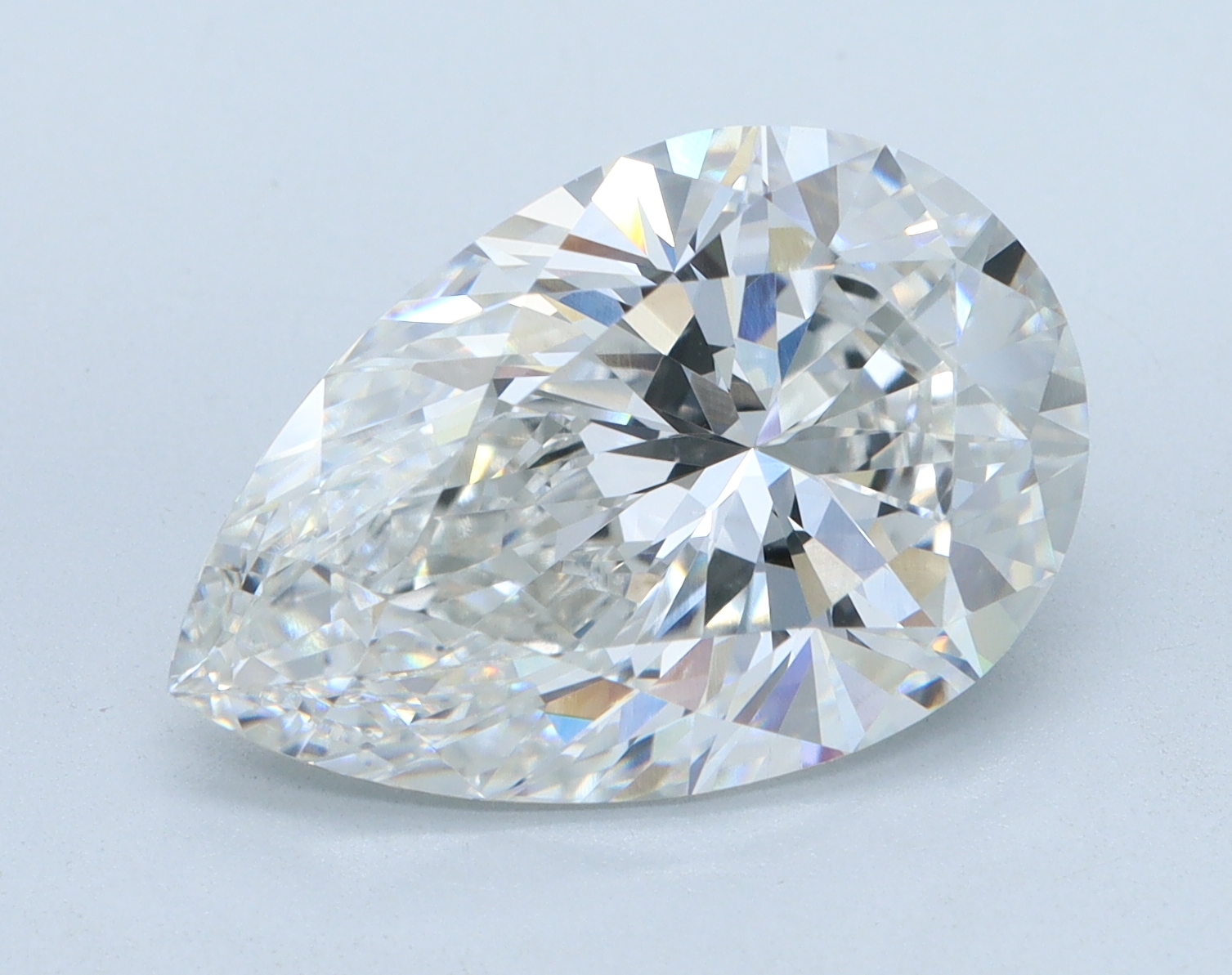 5.04ct Pear Cut Lab-Grown Diamond, F/VVS2, 14.79mm ID