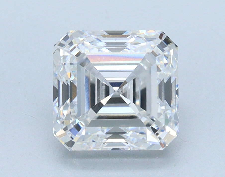 1.5ct lab-grown Asscher diamond, D/VS1, 6.26mm ID