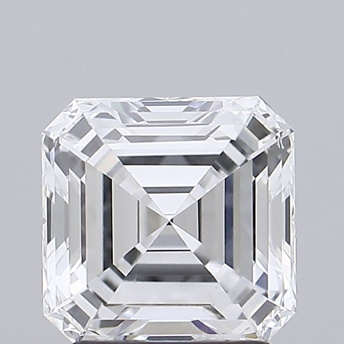 2.2ct Lab-Grown Diamond, Asscher Cut, E/VVS2, 7.29mm ID