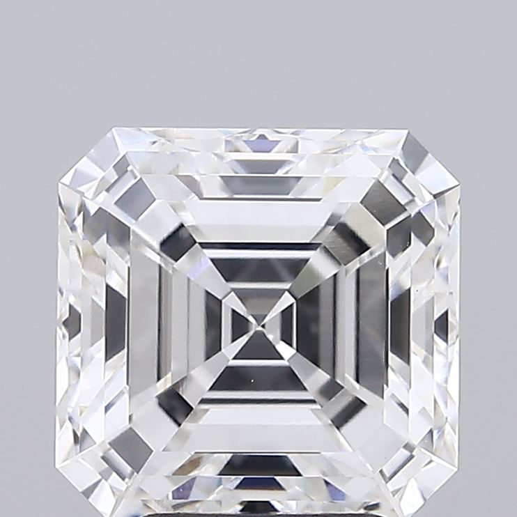 3.66ct lab-grown Asscher diamond, E/VVS2, 8.77mm ID