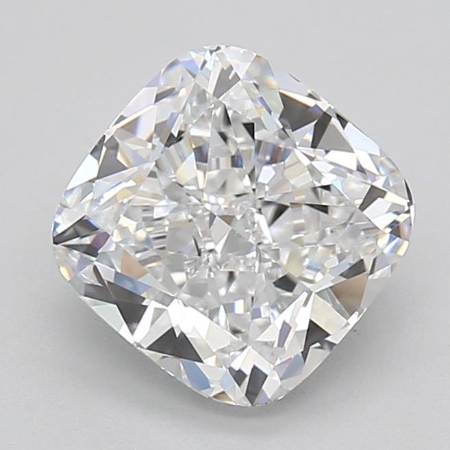 2.81ct cushion cut lab diamond, D color, VVS1 clarity, 8.04mm ID