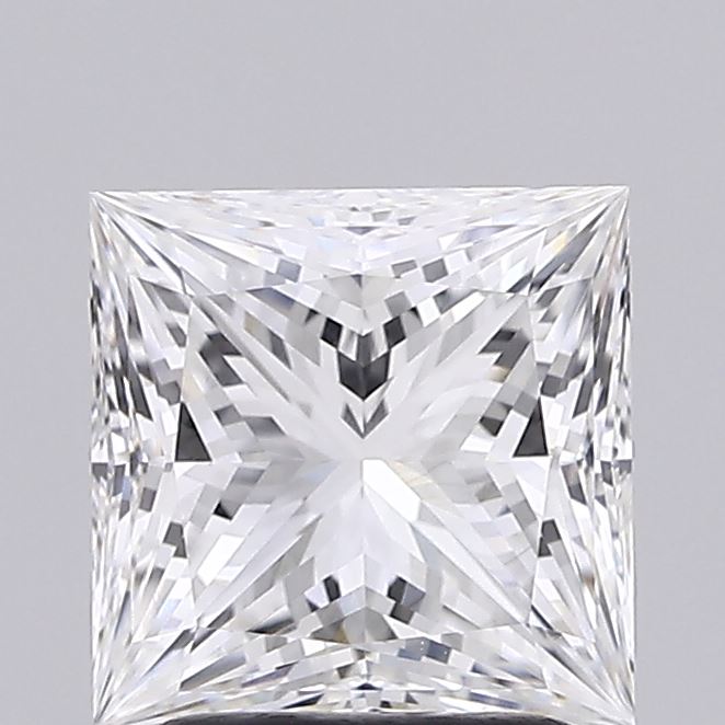 1.95ct Princess cut lab-grown diamond, E/VVS2, 6.99mm ID
