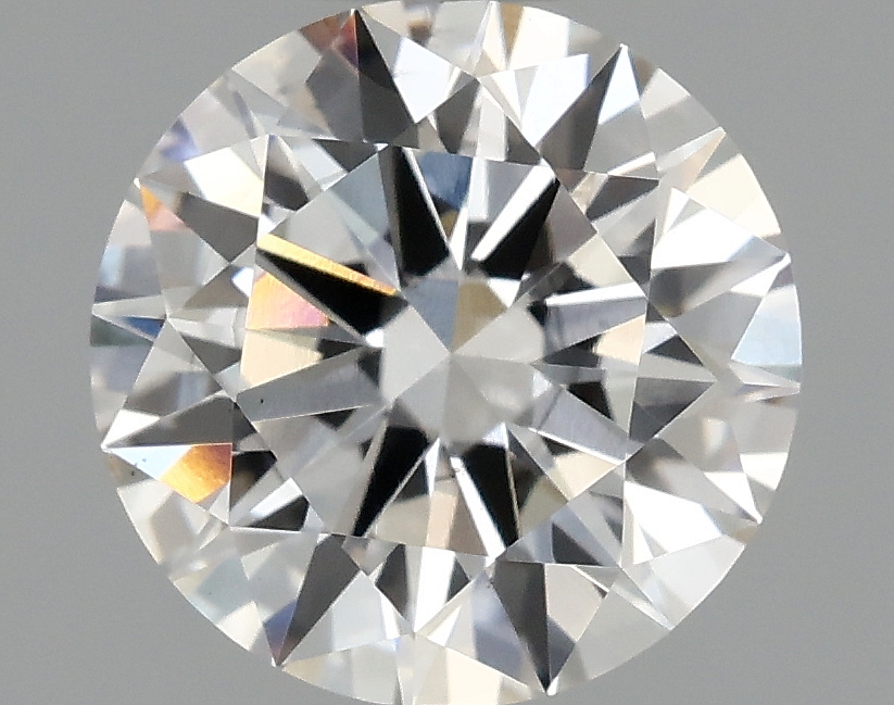 1.43ct round F/VS2 lab-grown diamond, 7.29mm, IGI certified.