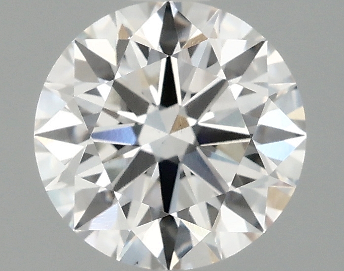 1.66ct round F/VS2 lab-grown diamond, 7.56mm, IGI certified.