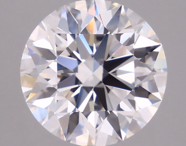 3.37ct round D/VVS1 lab-grown diamond, 9.60mm, IGI certified.