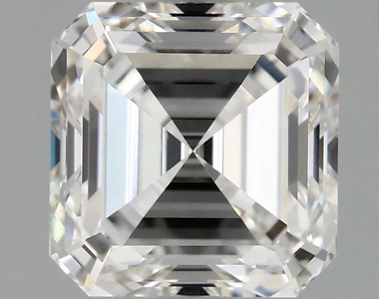 1.55ct Asscher cut F/VS2 lab diamond, 6.39mm, IGI certified.