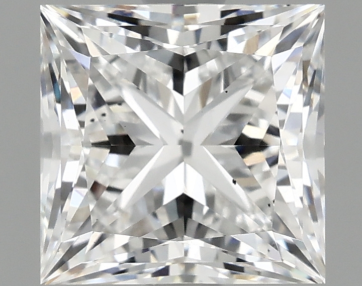1.7ct princess cut lab diamond, D color, VS2 clarity, IGI certified.