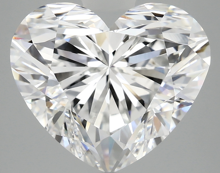 6.08ct Heart cut E/VVS2 lab-grown diamond, IGI certified, 10.65mm ID.