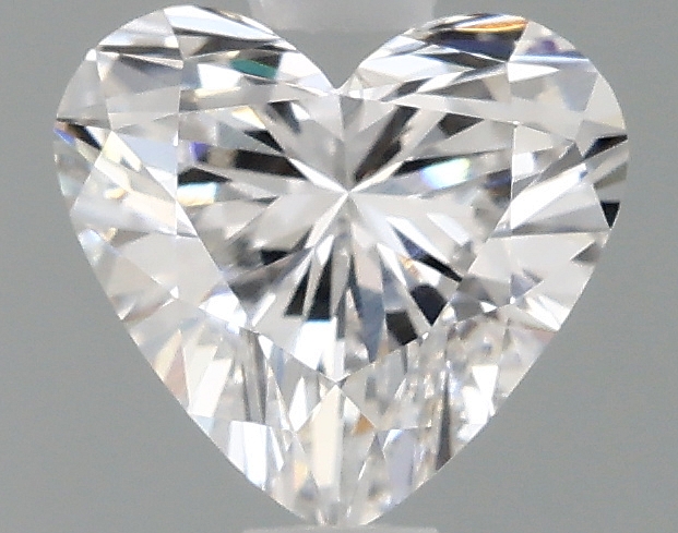2.1ct Heart cut D/VVS2 lab diamond, IGI certified, 7.55mm ID.