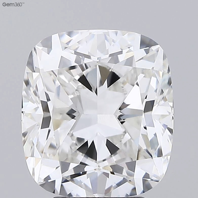 3.96ct Cushion lab-grown diamond