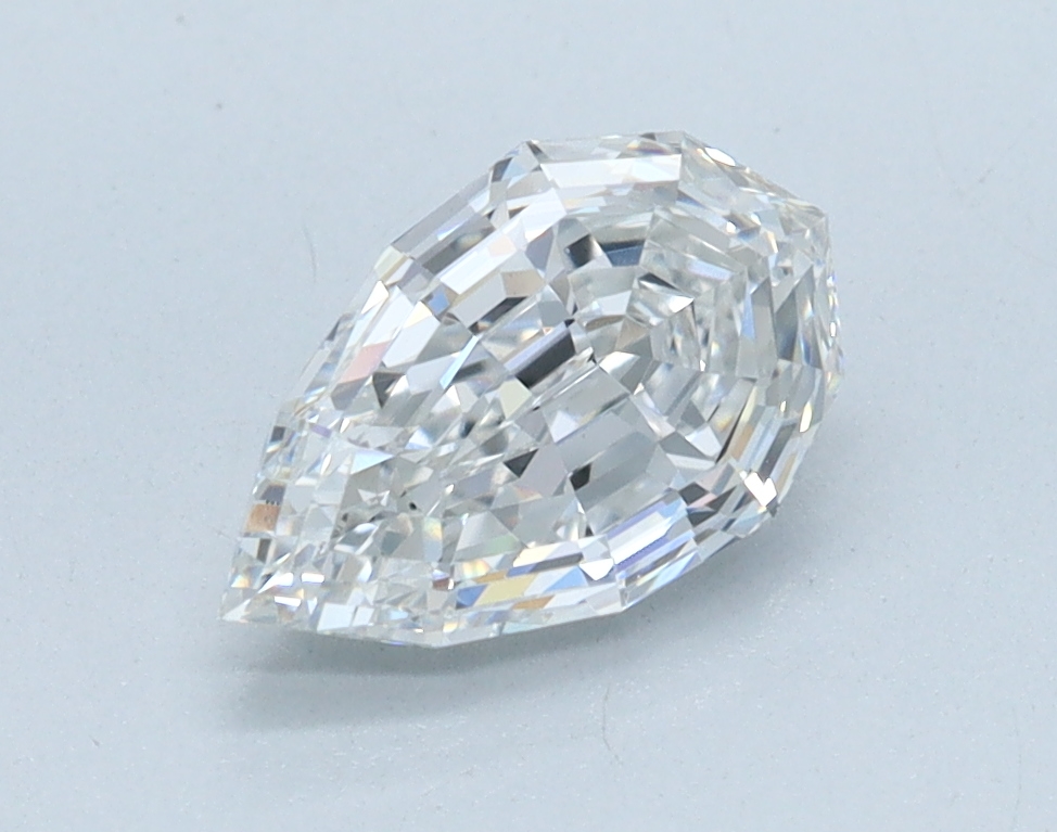 1.04ct Step Cut Pear lab-grown diamond