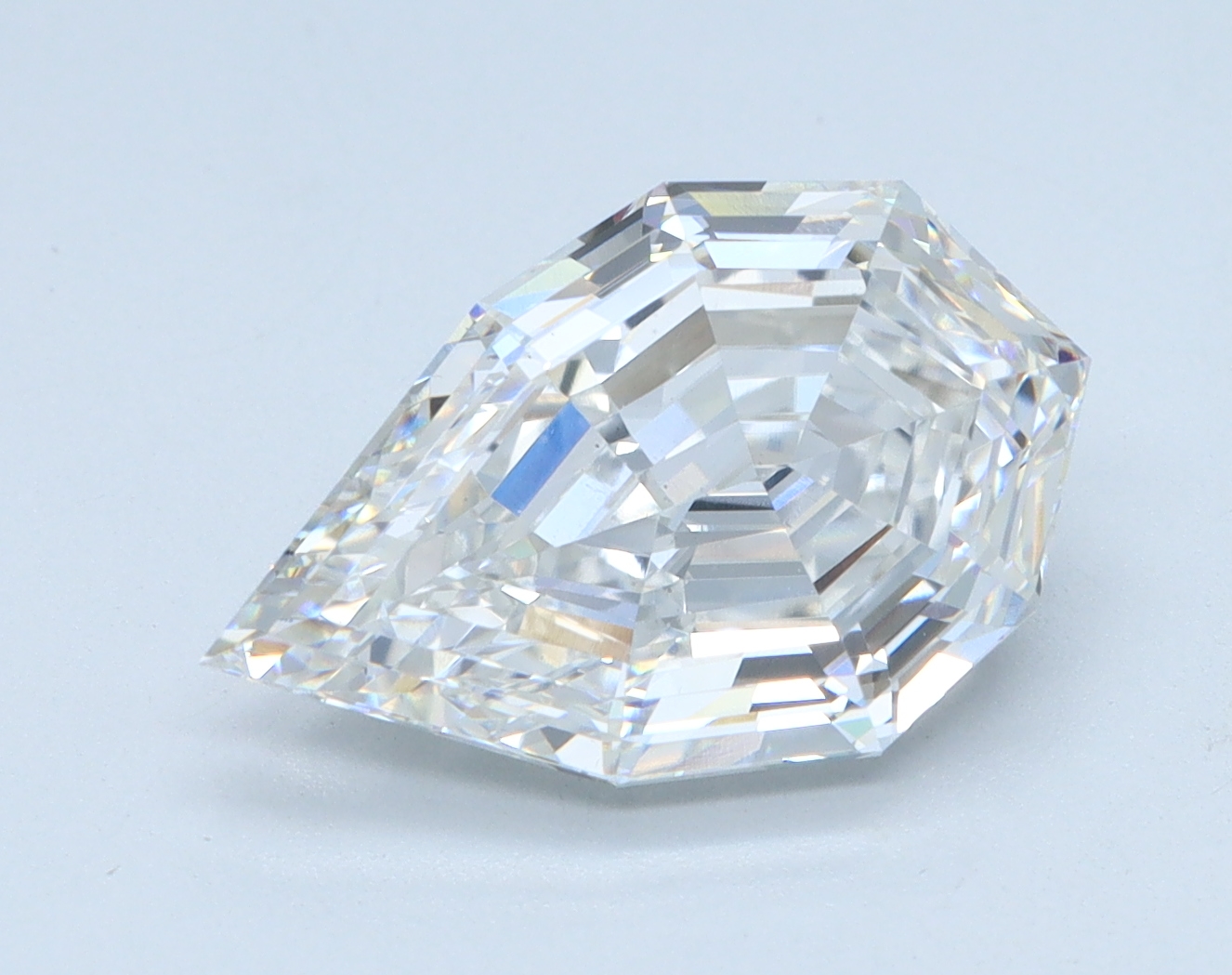 3.02ct Step Cut Pear lab-grown diamond