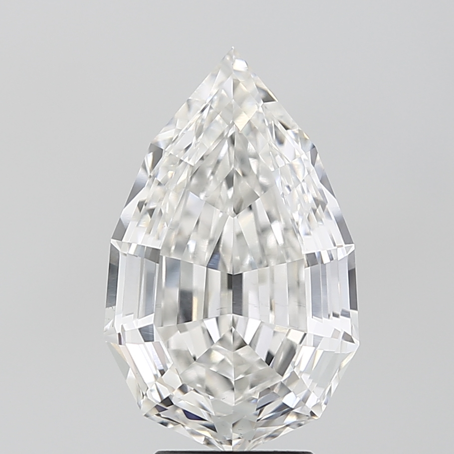 5.00ct Step Cut Pear lab-grown diamond