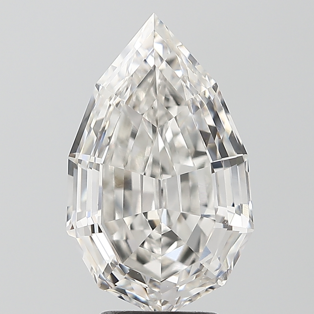 5.04ct Step Cut Pear lab-grown diamond