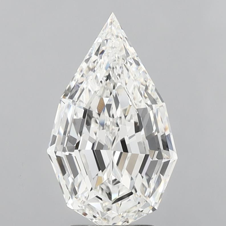 5.09ct Step Cut Pear lab-grown diamond