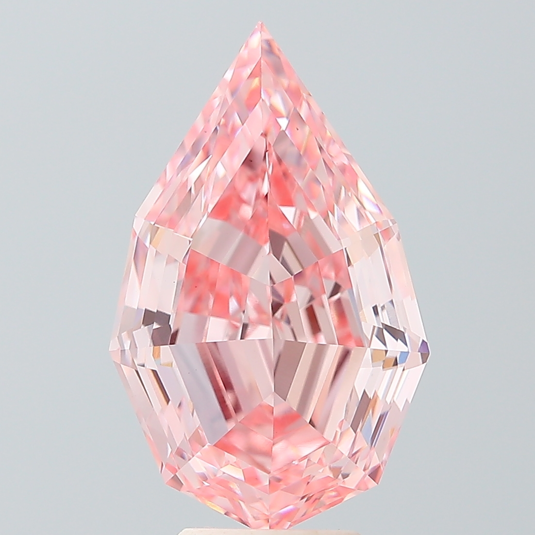 6.18ct Step Cut Pear lab-grown diamond