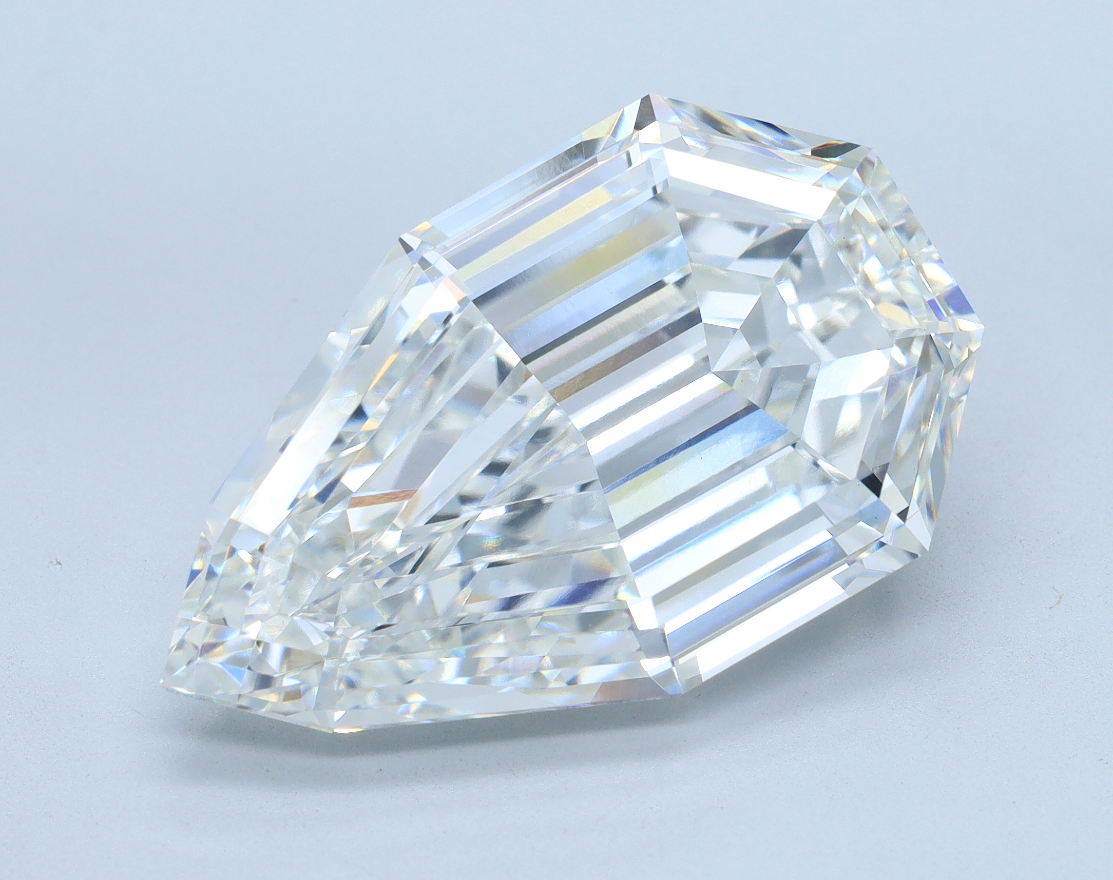 14.69ct Step Cut Pear lab-grown diamond